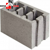 Блок строительный керамзитобетонный шлакоблок стеновой 400х250х188 мм