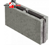 Блок будівельний бетонний шлакоблок перегородковий 390х90х188 мм 