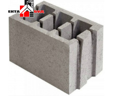 Блок будівельний керамзитобетонний шлакоблок стіновий 400х250х188 мм