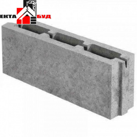 Блок строительный бетонный перегородочный СБ-ПР 500х80х188 строительные блоки 500мм CБ-ПР-Ц-Р 50.8.20