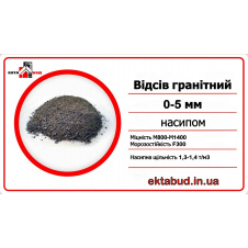 Відсів щебінь гранітний 0х5 фракції 0-5 навалом 0*5