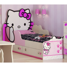 Фото - Детская кровать Hello Kitty кроватка Хеллоу Китти Детская кровать Hello Kitty кроватка Хеллоу Китти