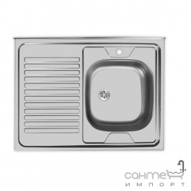 Кухонная мойка Ukinox STM 800 600 5C R нержавеющая сталь матовая