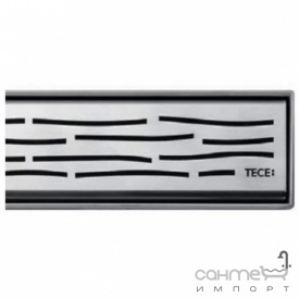 Решётка прямого дренажного канала TECE TECEdrainline Organic 601061 нержавеющая сталь