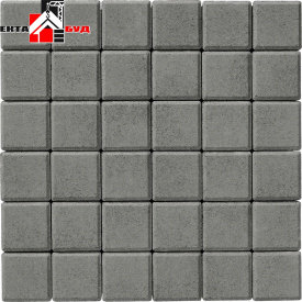 Тротуарная плитка Брусчатка 100х100х60 мм Серый
