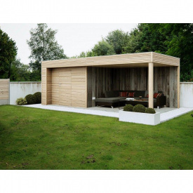 Хозблок из дерева 7,0х3,5 м. Modern barn - 126