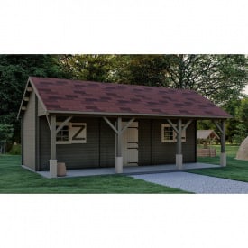 Сарай з дерева 8,0х5,0 м. Modern barn - 126