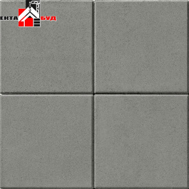 Тротуарная плитка Брусчатка 400х400х60 мм Серый