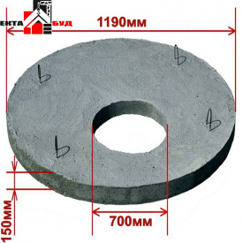 Кришка колодязя ПП-10.2 бетонного кільця КС-10