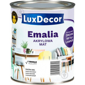 Емаль акрилова LuxDecor Латте світлий коричневий мат 0,75 л