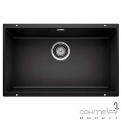 Гранитная кухонная мойка Blanco Silgranit Rotan 700-U 526099 черный Золотоноша