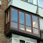 Французский балкон Г-образный 3240x2230 мм монтажная ширина 60 мм профиль WDS Ekipazh Ultra 60 