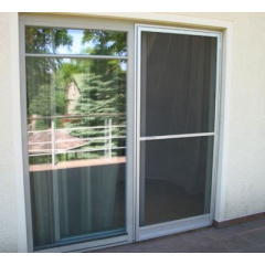 Дверная москитная сетка алюминиевая 750x1950 мм белая Долина