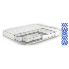 Ортопедический матрас Matroluxe Kozak 90х200 см односпальный на пружинах Pocket-Spring Петрово
