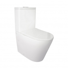 Фото - Унитаз-компакт Qtap Stork безободковый с сиденьем Soft-close QT15222178W Унитаз-компакт Qtap Stork безободковый с сиденьем Soft-close QT15222178W