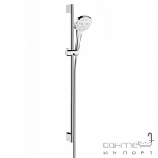 Душевой гарнитур версия EcoSmart Hansgrohe Croma Select E 1jet 26595400 белый/хром