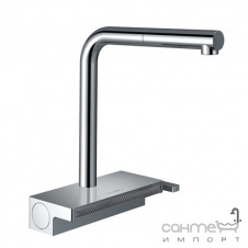 Смеситель для кухни с выдвижным изливом Hansgrohe Aguno Select 250 73830000 хром