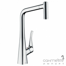 Смеситель для кухни с вытяжным изливом Hansgrohe Metris M71 73824000 хром