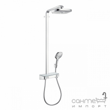 Душовий набір Hansgrohe Raindance Select E 300 2jet Showerpipe 27126400 хром/білий