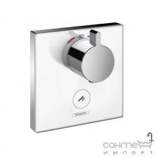 Термостатичний змішувач для душу Hansgrohe ShowerSelect glass 15735400 білий/хром