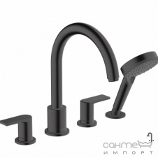 Змішувач на борт ванни з душовим гарнітуром Hansgrohe Vernis Shape 71459670