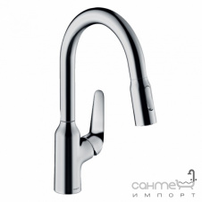 Смеситель для кухни с вытяжным изливом Hansgrohe Focus M42 71821000 хром