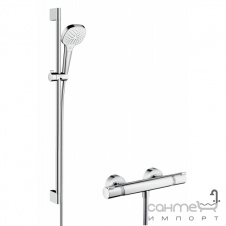 Душевой гарнитур Hansgrohe Croma Select E Vario Combi Set 27082400 белый/хром
