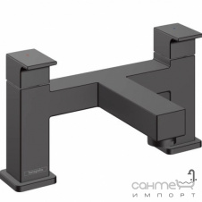 Смеситель для ванны на 2 отверстия Hansgrohe Vernis Shape 71452670 матовый черный