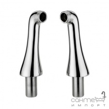 Полуколонны на борт ванны Bugnatese Accessori 19279 NS матовый никель