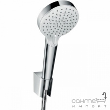 Душевой набор с портером Hansgrohe Crometta 1,25м белый/хром 26691400