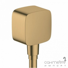 Подключение для шланга Hansgrohe FixFit 26457140 бронза браш