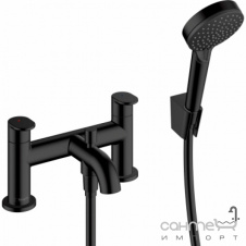 Змішувач врізний із душовим гарнітуром Hansgrohe Vernis Blend 71461670 матовий чорний