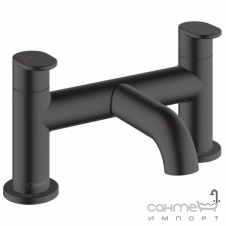 Смеситель для ванны на 2 отверстия Hansgrohe Vernis Blend 71442670 матовый черный