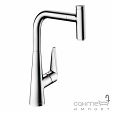 Змішувач для кухні з витяжним виливом Hansgrohe Metris Talis Select M51 73853000 хром