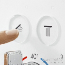 Кнопка к термостату waterfall Hansgrohe 92574450 белый