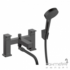 Смеситель для ванны с ручным душем Hansgrohe Vernis Shape 71462670 матовый черный