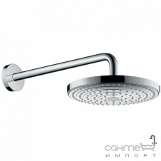 Верхній душ із настінним кронштейном Hansgrohe Raindance Select S 240 2jet EcoSmart 26470000 хром