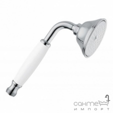 Фото - Ручной душ Bugnatese Accessori 19151 CR хром, ручка белая Ручной душ Bugnatese Accessori 19151 CR хром, ручка белая