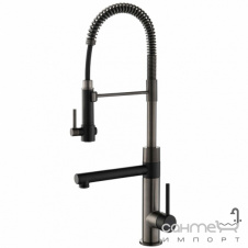 Смеситель для кухни Kraus Artec Pro KPF-1603MBSB черный/нержавеющая сталь