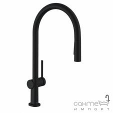 Смеситель для кухни с вытяжным изливом Hansgrohe Talis M54 72801670 матовый черный, S-Box