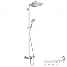 Душевая стойка с смесителем-термостатом для ванны Hansgrohe Croma Select S 26792000 хром