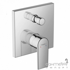 Смеситель для ванны скрытого монтажа Hansgrohe Vernis Shape 71468670 Matt Black черный матовый