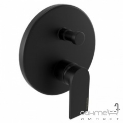 Смеситель для ванны скрытого монтажа Bugnatese Simple SIMOP6672 nero матовый черный Хмельницкий