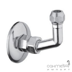 Соединитель 90 градусов с конической гайкой Bugnatese Accessori 19246 CR хром Дніпро