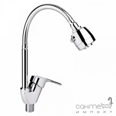 Смеситель для кухни с гибким изливом Lidz LIDZCRM224000804 хром Хмельницький