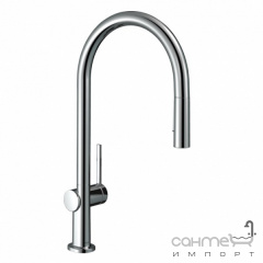 Змішувач для кухні з витяжним виливом Hansgrohe Talis M54 72842000 хром Обухів