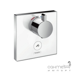 Термостатический смеситель для душа Hansgrohe ShowerSelect glass 15735400 белый/хром Івано-Франківськ