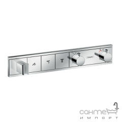 Смеситель-термостат скрытого монтажа для душа на 3 потребителя Hansgrohe RainSelect 15356000 хром Чернігів