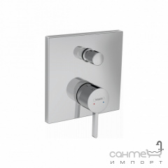 Смеситель скрытого монтажа для ванны/душа Hansgrohe Finoris 76415670 Matt Black матовый черный Львов