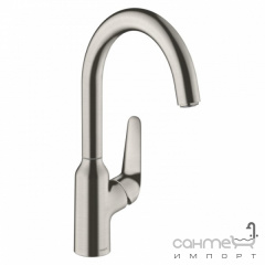 Смеситель для кухни Hansgrohe Focus M42 71802800 нержавеющая сталь Ковель